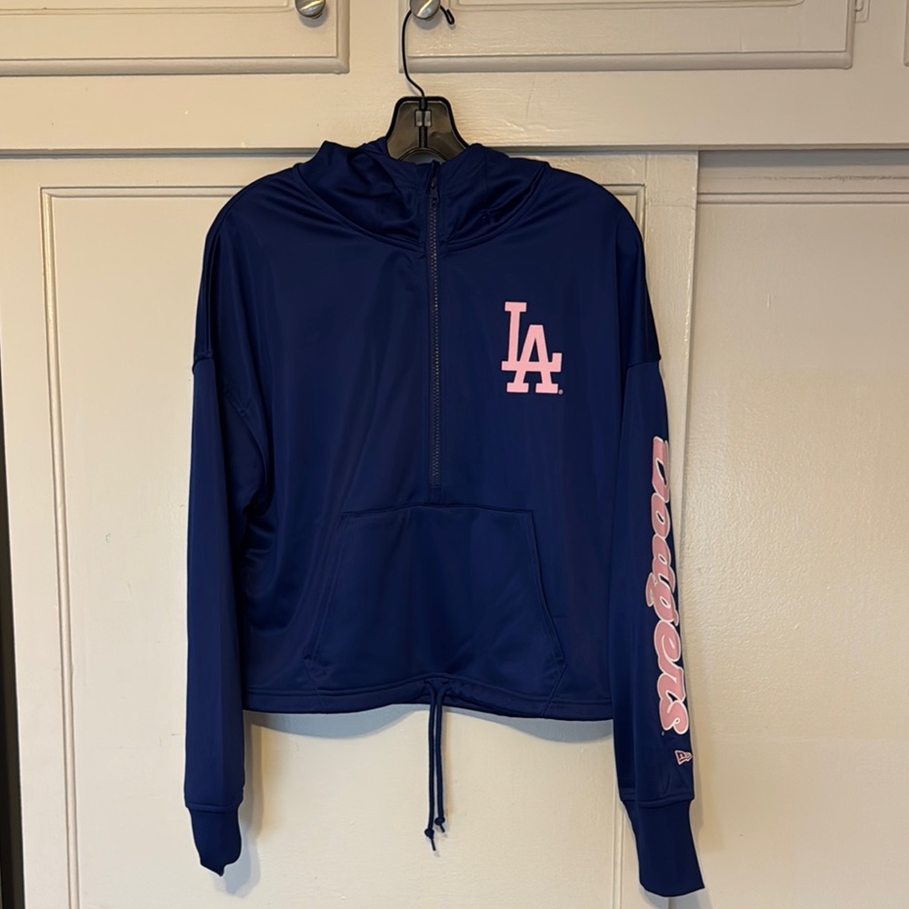 New Era Blue and Pink LA Hoodie